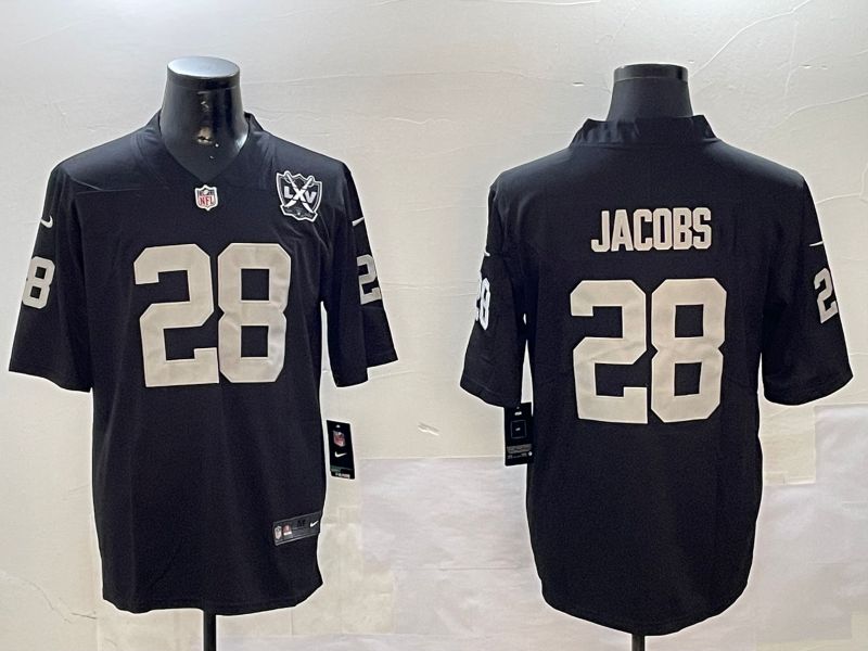 Men Oakland Raiders #28 Jacobs Black 2024 Nike Limited NFL Jersey style 01042->oakland raiders->NFL Jersey
